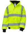 YK200B HVP211CH Yoko Kids Hi-Vis Bomber Jacket Yellow  colour image